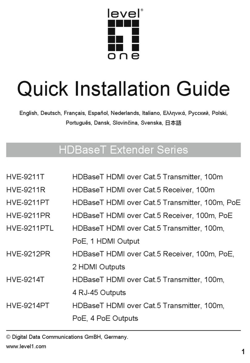 LevelOne HVE-9211T Quick installation guide LevelOne HVE-9211T Quick installation guide