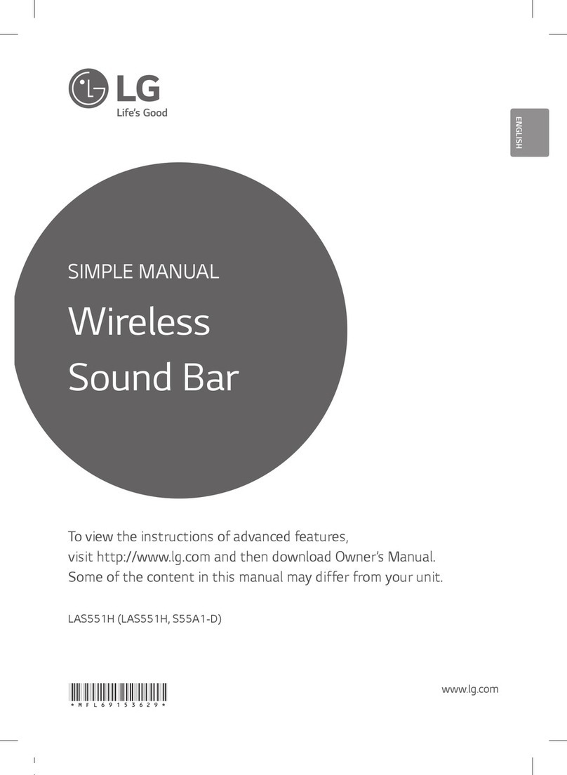 LG LAS551H Simple manual