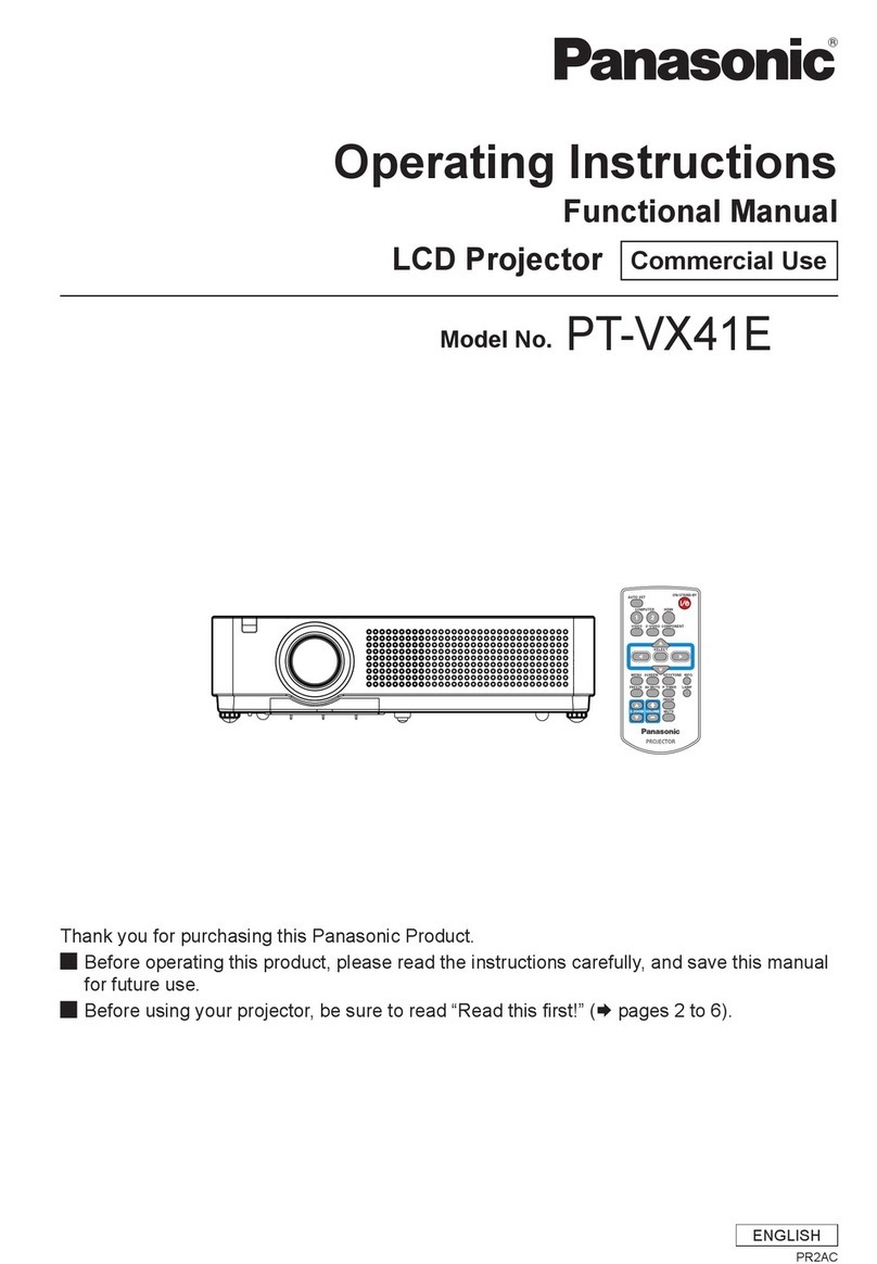 Panasonic PT-VX41E User manual