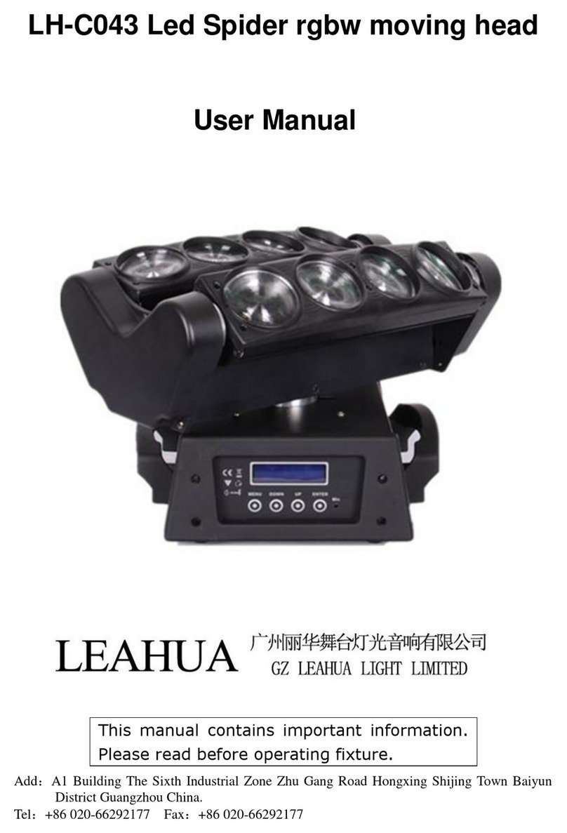 leahua LH-C043 Led Spider user manual
