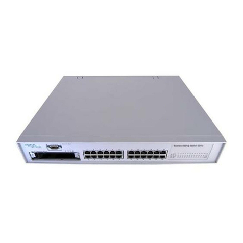 Nortel business policy switch 2000 User manual