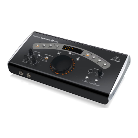 Behringer XENYX CONTROL2USB User manual