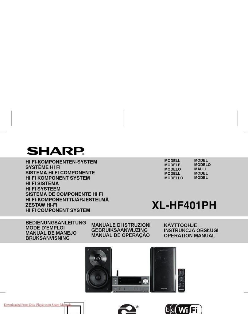 Sharp XL-HF401PH User manual Sharp XL-HF401PH User manual