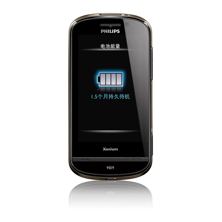 Philips X830 User manual