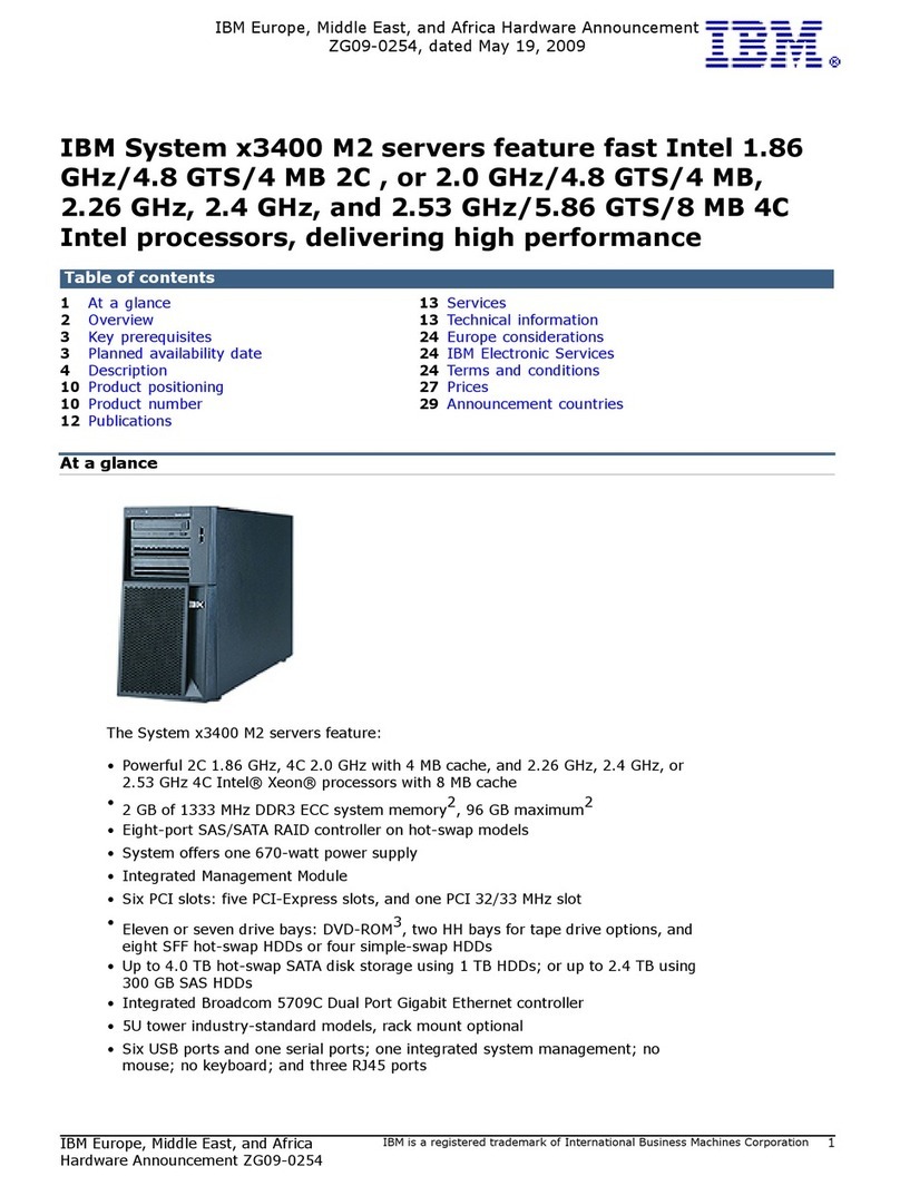 IBM x3400 M2 7836 User manual