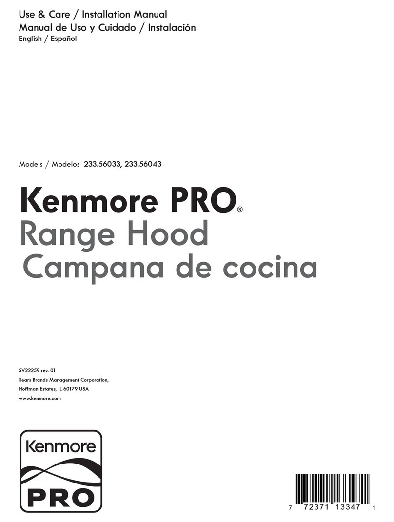 Kenmore 233.56033, 233.56043 Use and care/installation manual