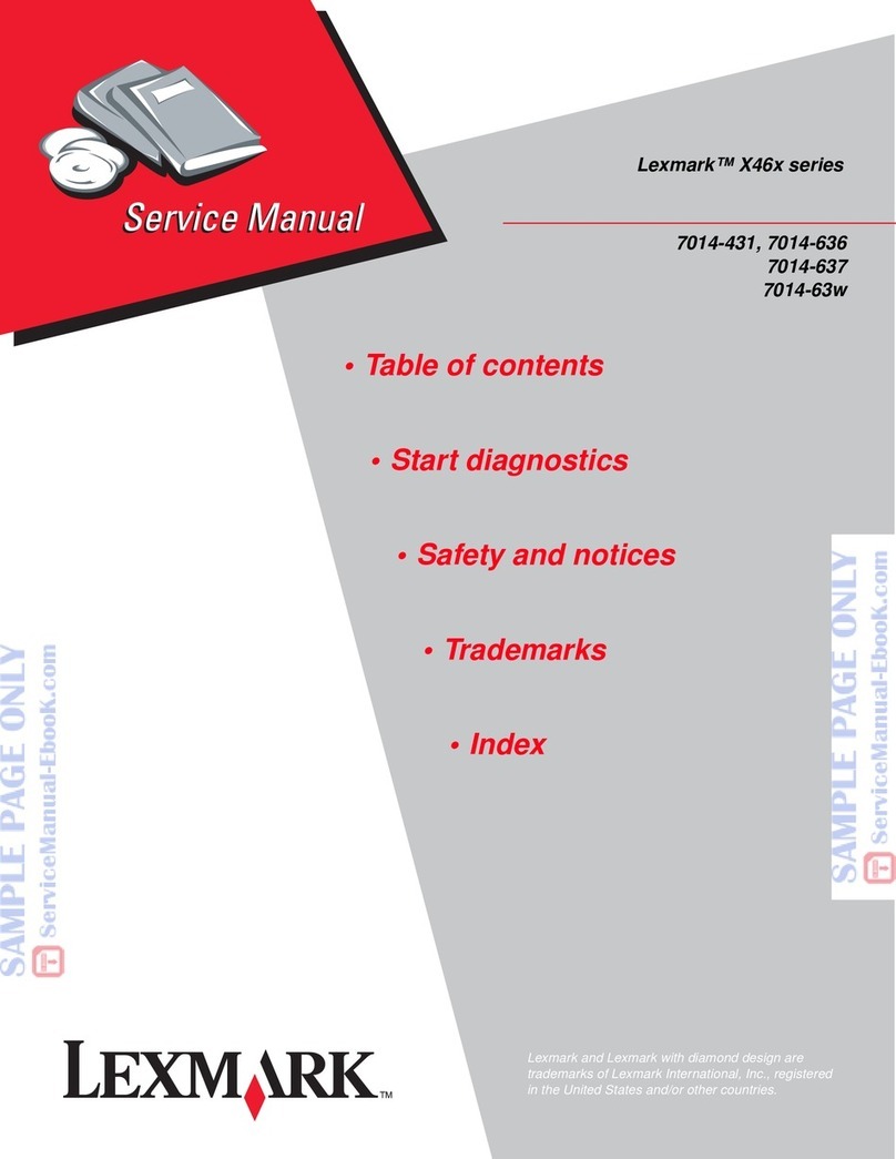 Lexmark X46X Series User manual