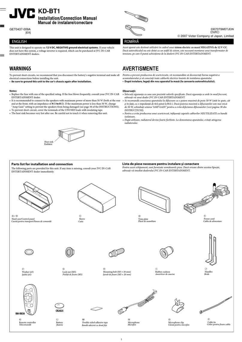 JVC KDBT1 - Radio / CD Guide