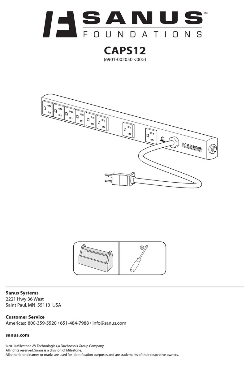 Sanus CAPS12 manual