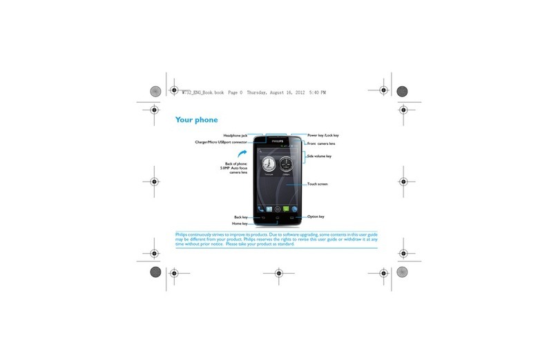 Philips W732 User manual