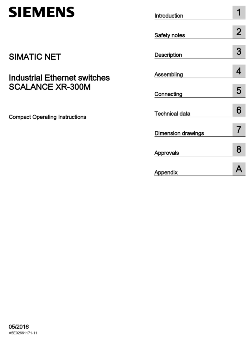 Siemens SCALANCE XR-300M User manual
