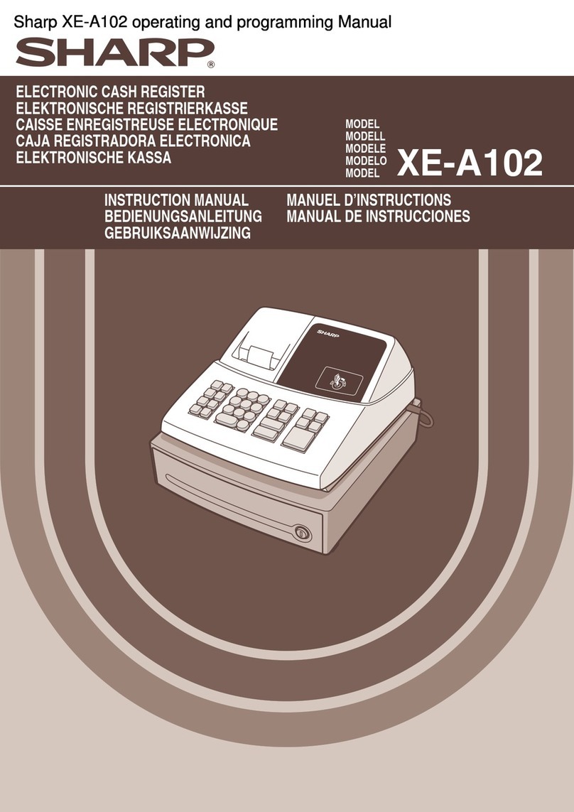 Sharp XEA102 - Cash Register instruction manual