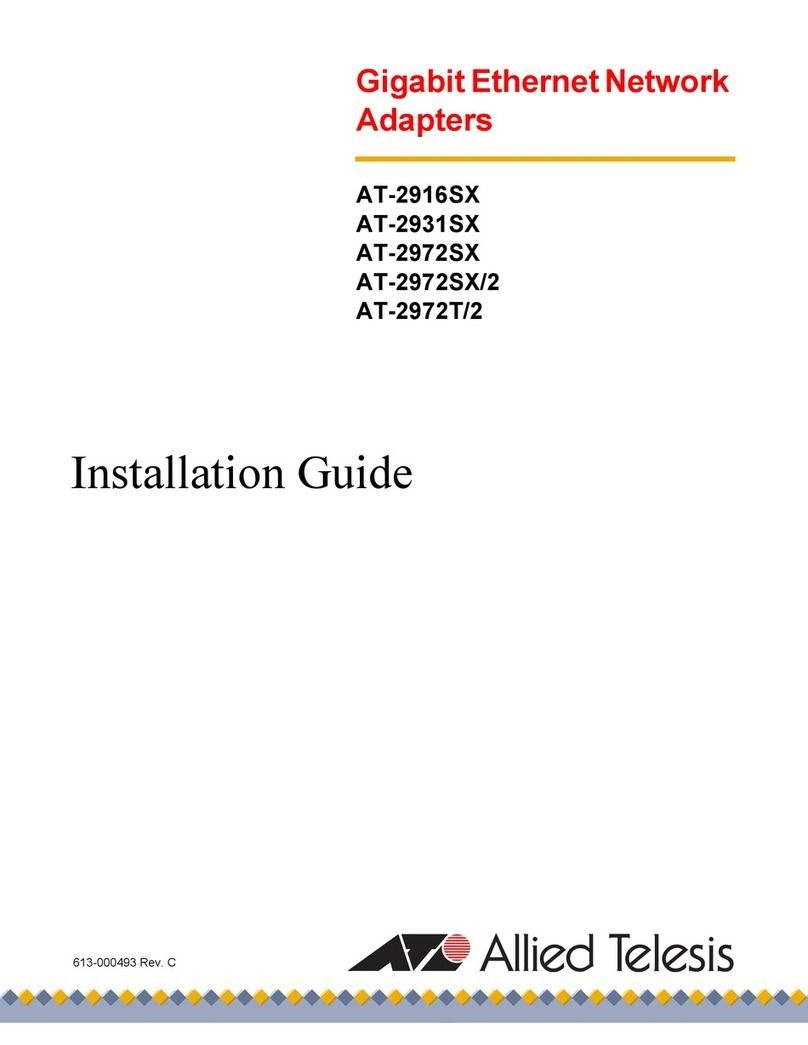 Allied Telesis AT-2916SX User manual