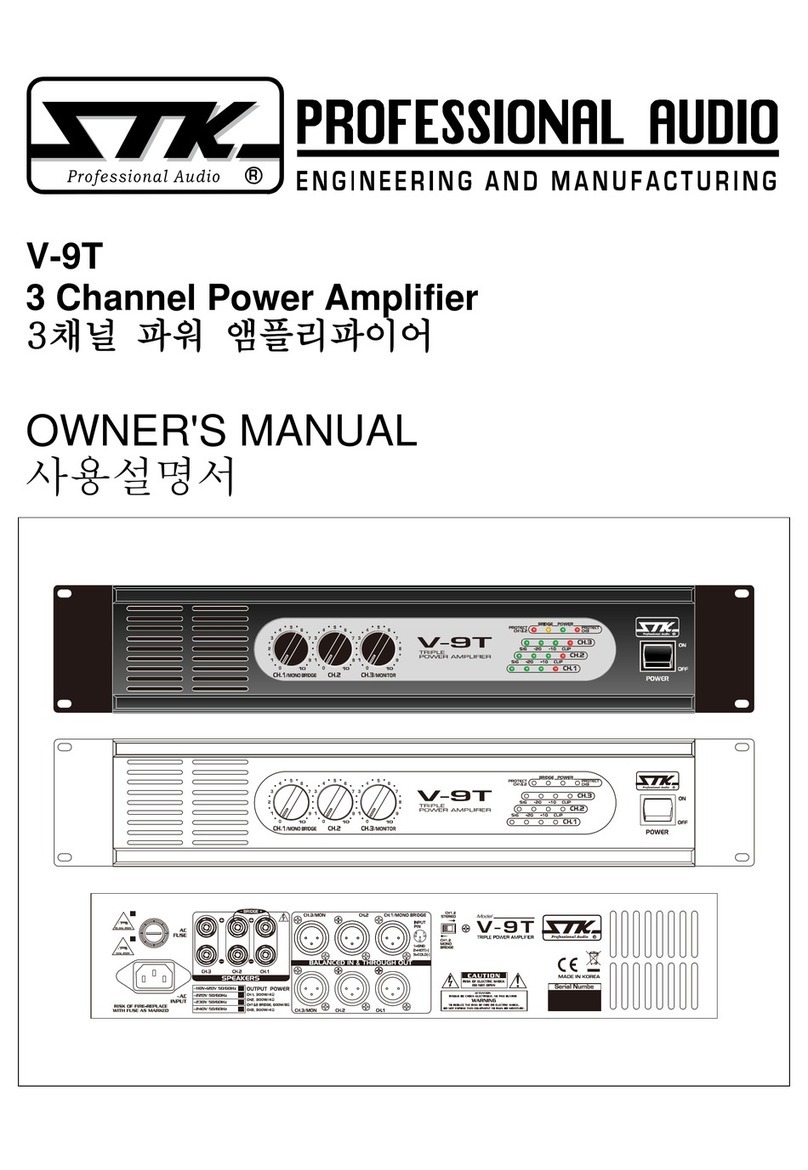 STK Professional Audio V-9T owner's manual