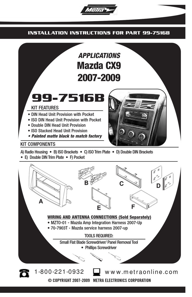 Metra Electronics 99-7516B User manual