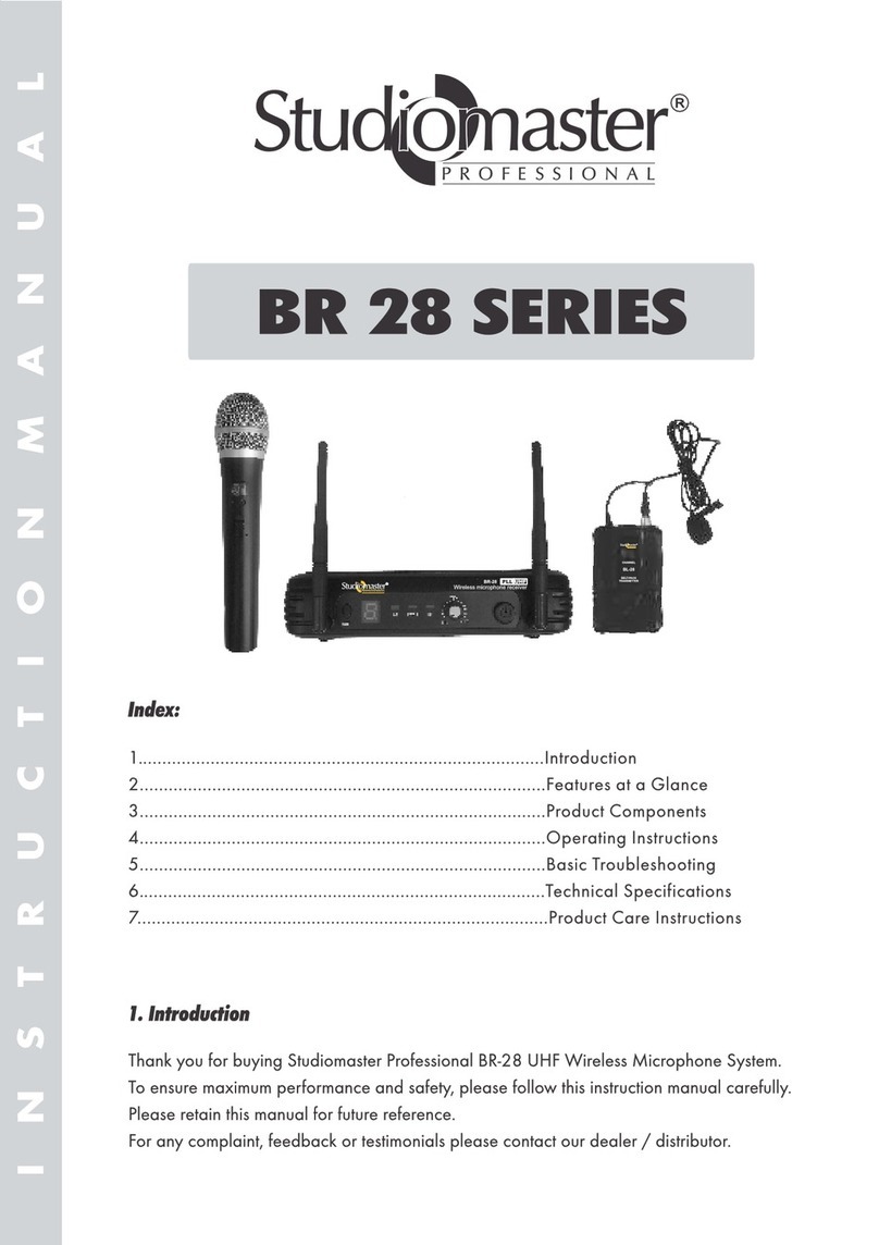 Studiomaster BR 28 SERIES User manual