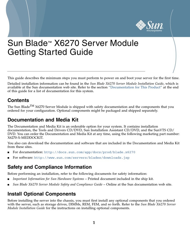Oracle Sun Blade X627 User manual