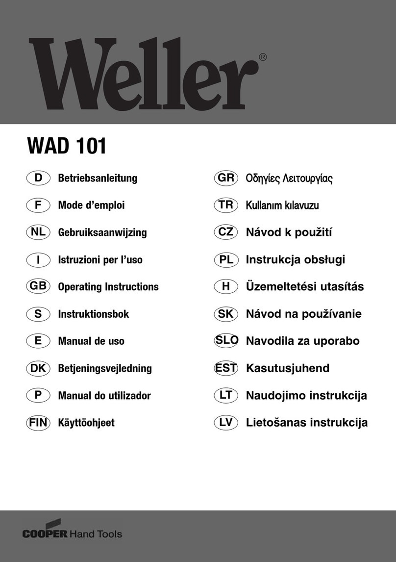 Weller WAD 101 operating instructions