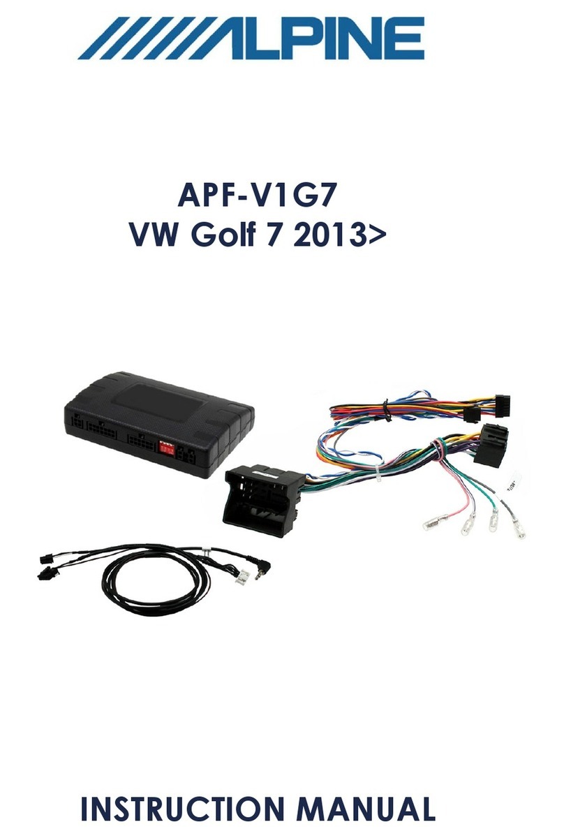 Alpine APF-V1G7 User manual