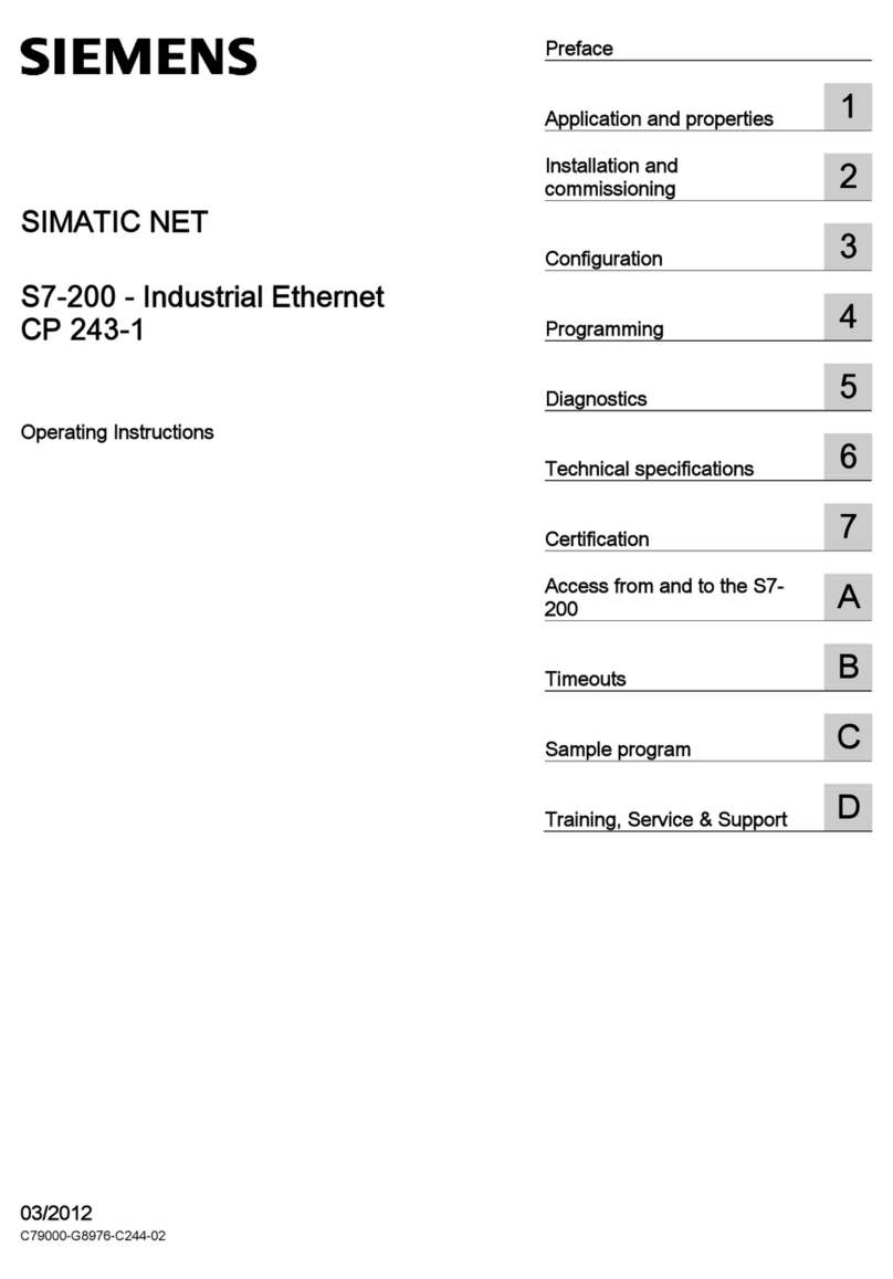 Siemens SIMATIC NET CP 243-1 User manual