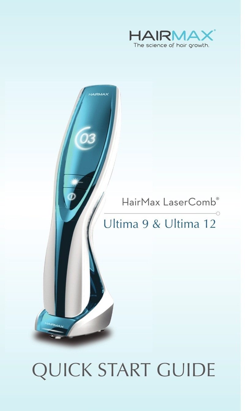 HairMax LaserComb Ultima 9 quick start guide