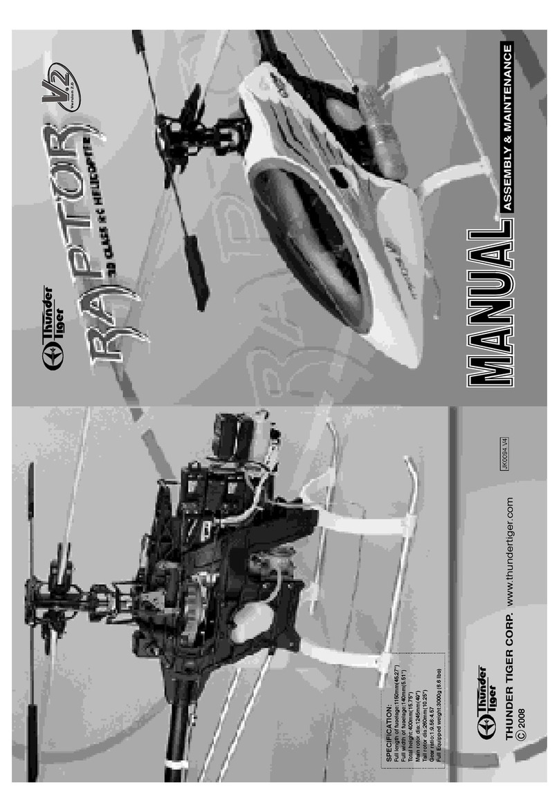 THUNDER TIGER Raptor 30 V2 Assembly & maintenance guide THUNDER TIGER Raptor 30 V2 Assembly & maintenance guide