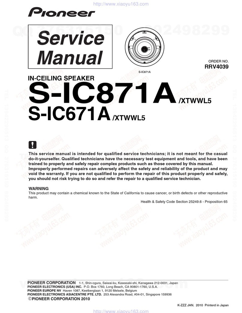 Pioneer S-IC871A/XTWWL5 Building instructions Pioneer S-IC871A/XTWWL5 Building instructions