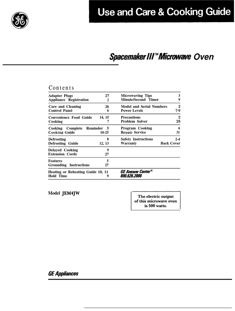 GE JEM4JW Use and care manual