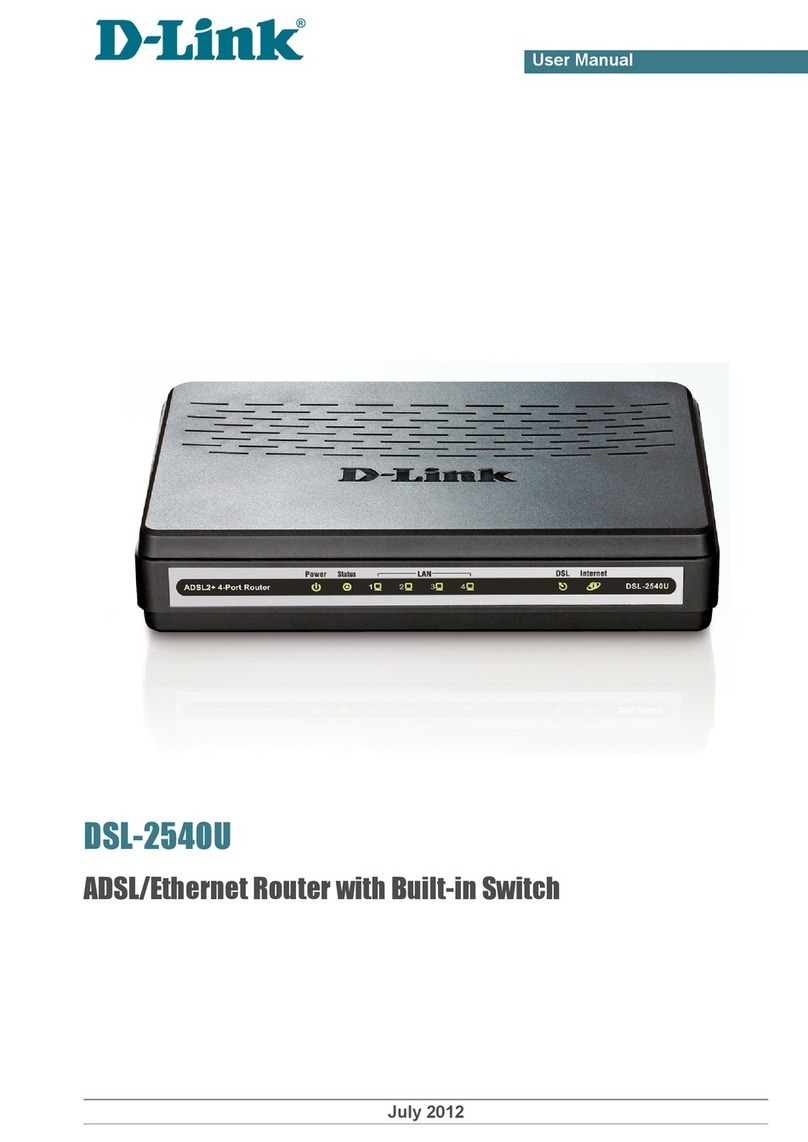 D-Link DSL-2540U User manual