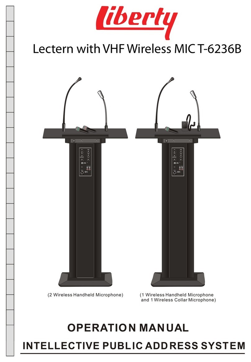 Lectern MIC T-6236B Operation manual