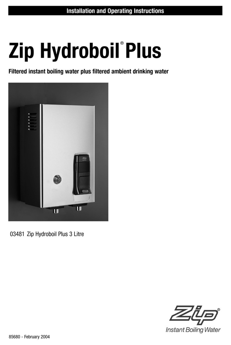 Zip hydroboil plus User manual