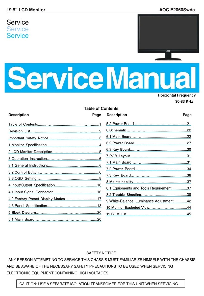 AOC e2060Swda User manual