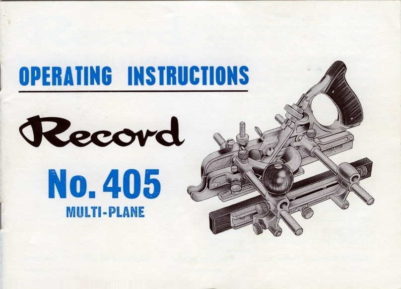 Record Ridgway Tools 405 operating instructions