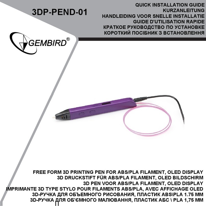 Gembird 3DP-PEND-01 Quick installation guide