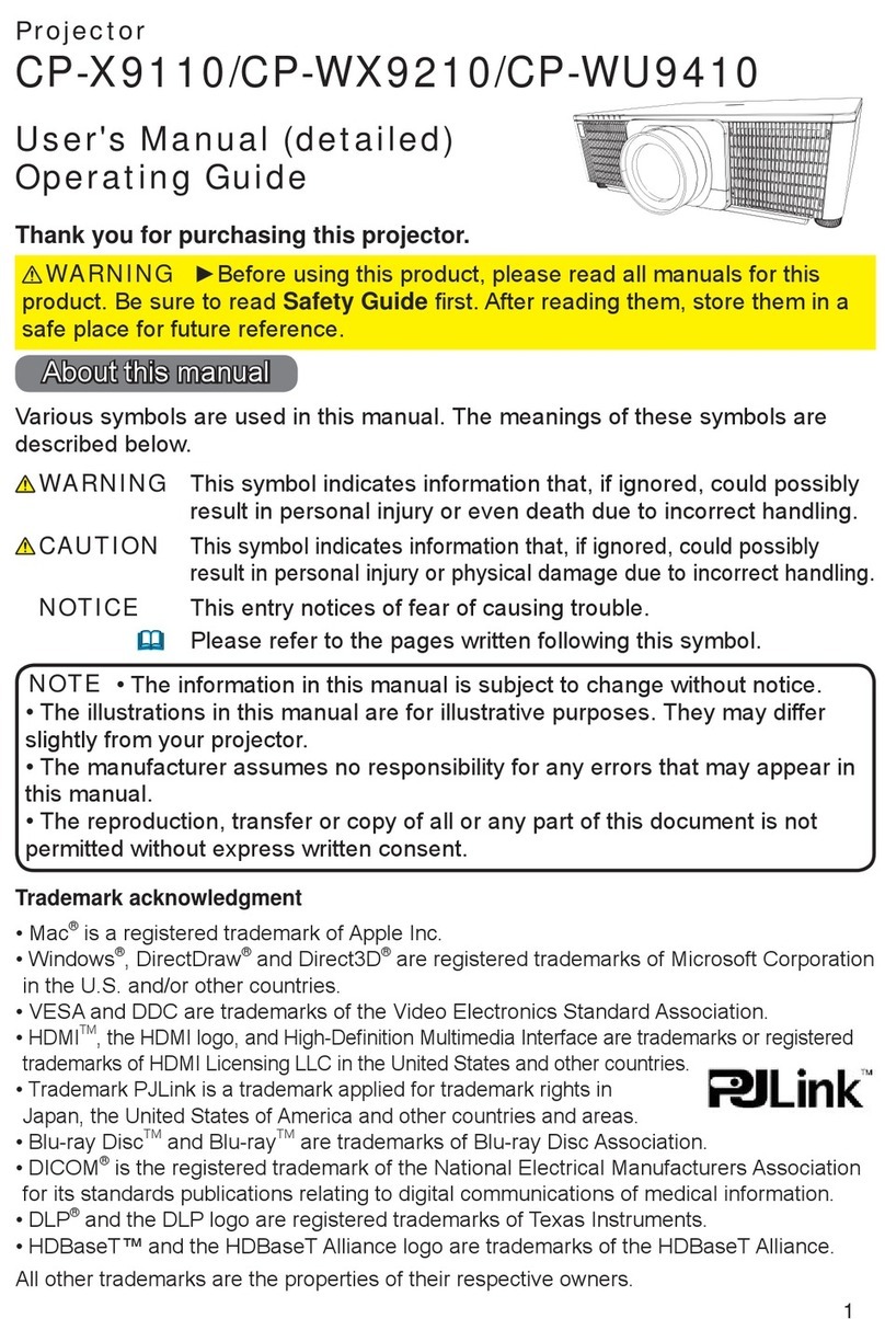 Hitachi CP-X9110 user manual
