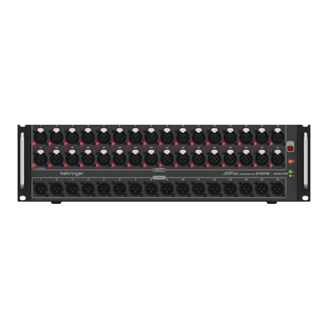 Behringer DIGITAL SNAKE S32 quick start guide