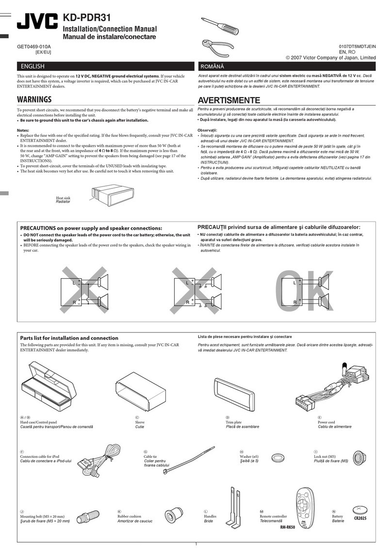 JVC KD-PDR31 Guide