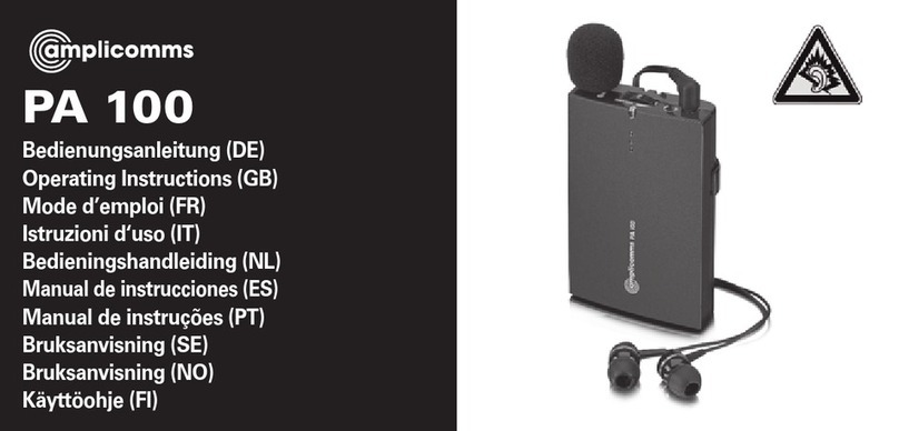 Amplicomms PA 100 User manual