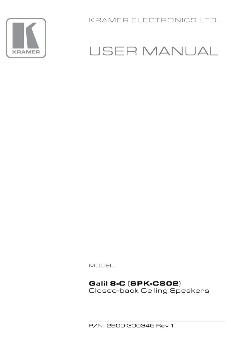Kramer Galil 8-C User manual