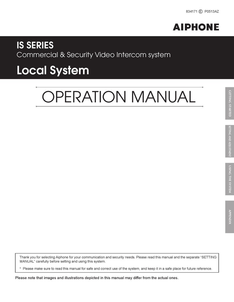 Aiphone IS SERIES User manual