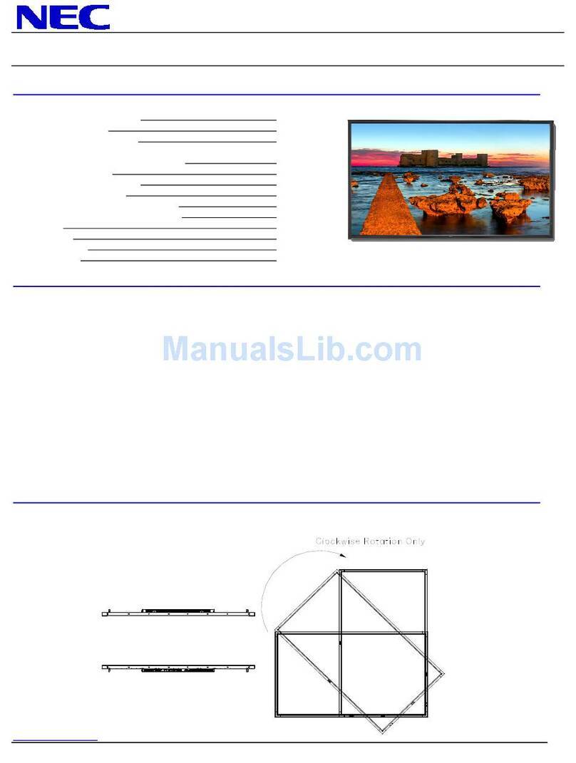 NEC MultiSync X551UHD IGB User manual