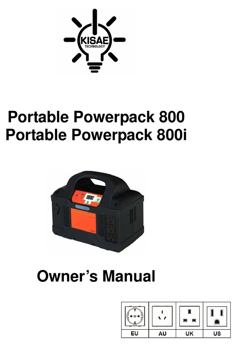 Kisae Portable Powerpack 800 User manual
