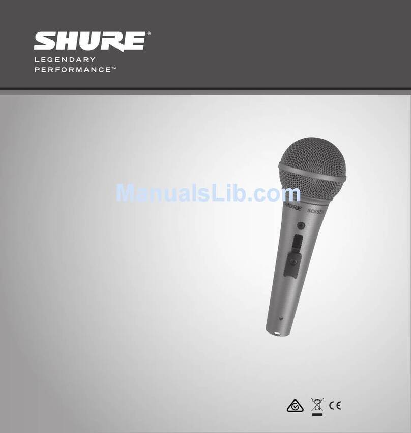 Shure 588SDX User manual