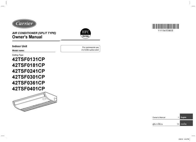 Carrier 42TSF0131CP User manual