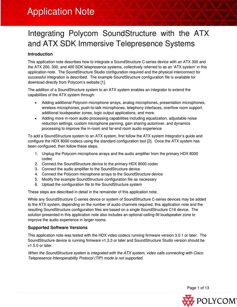 Polycom SoundStructure C8 Installation and operating instructions