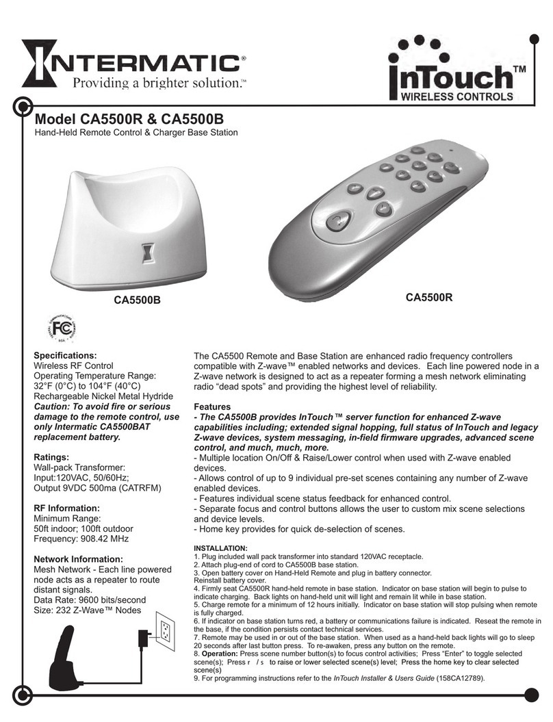 Intermatic InTouch CA5500R User manual