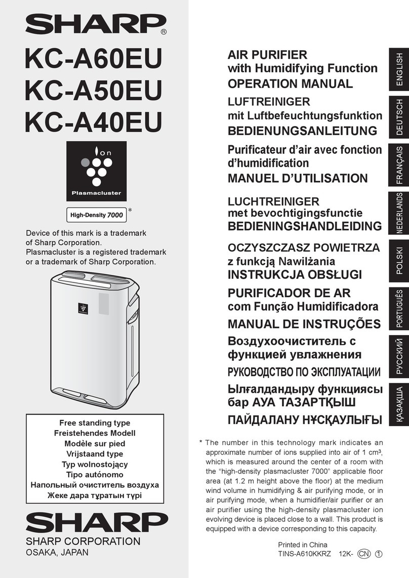 Sharp KC-A60EU User manual