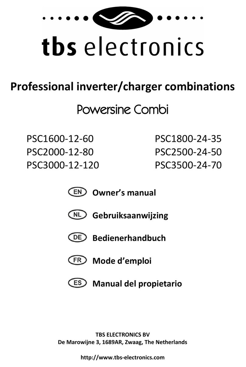tbs electronics Powersine Combi PSC1600-12-60 owner's manual tbs electronics Powersine Combi PSC1600-12-60 owner's manual