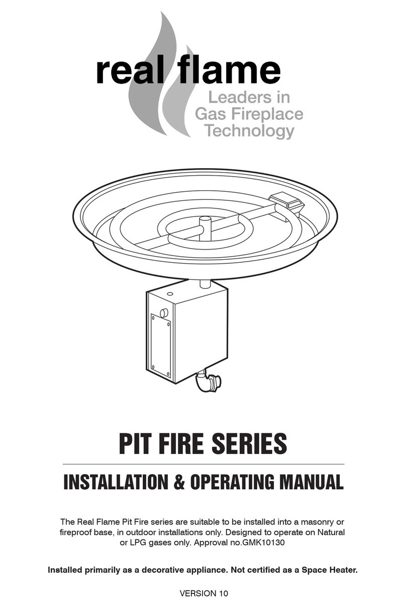 RealFlame PIT FIRE SERIES Installation instructions RealFlame PIT FIRE SERIES Installation instructions