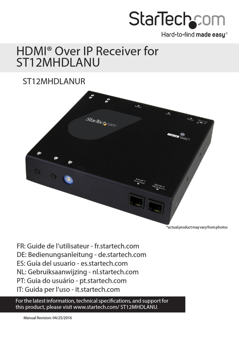 StarTech.com ST12MHDLANUR instruction manual